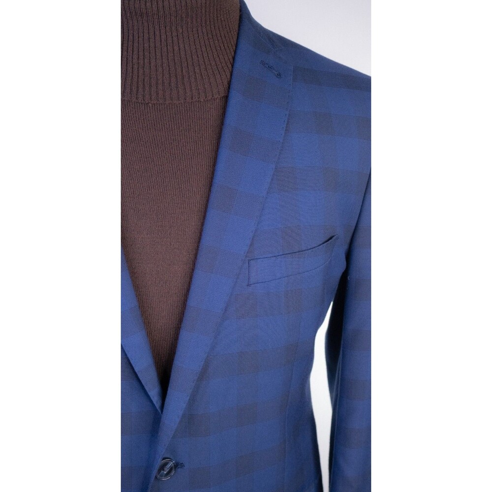 Nick Graham Stretch Modern Cut Blazer Sport Coat Sz 42R Poly Blend Two Button - Picture 4 of 15
